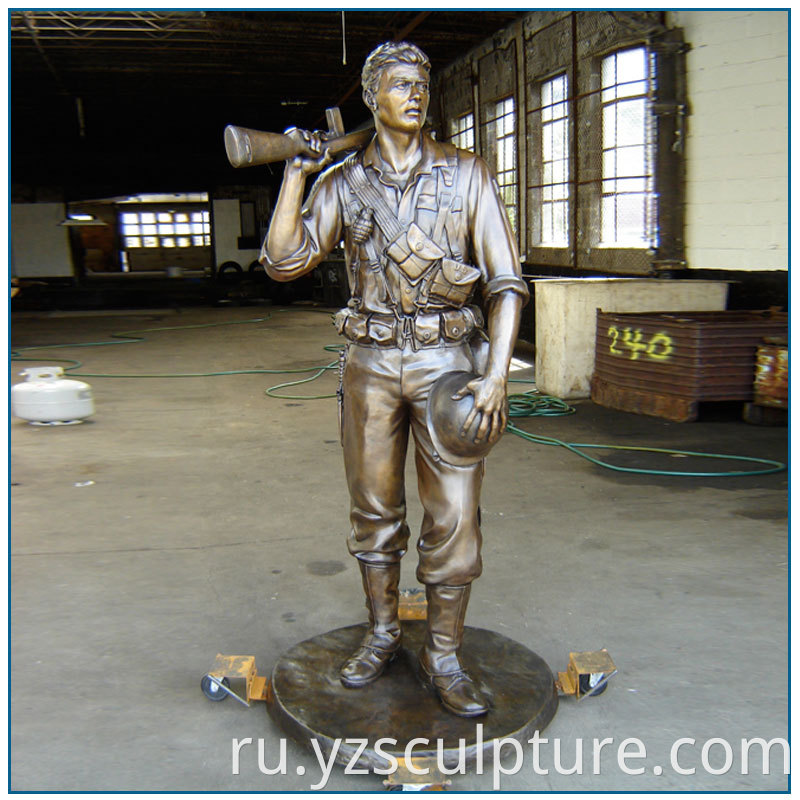 Life Size Bronze Soldier Statue